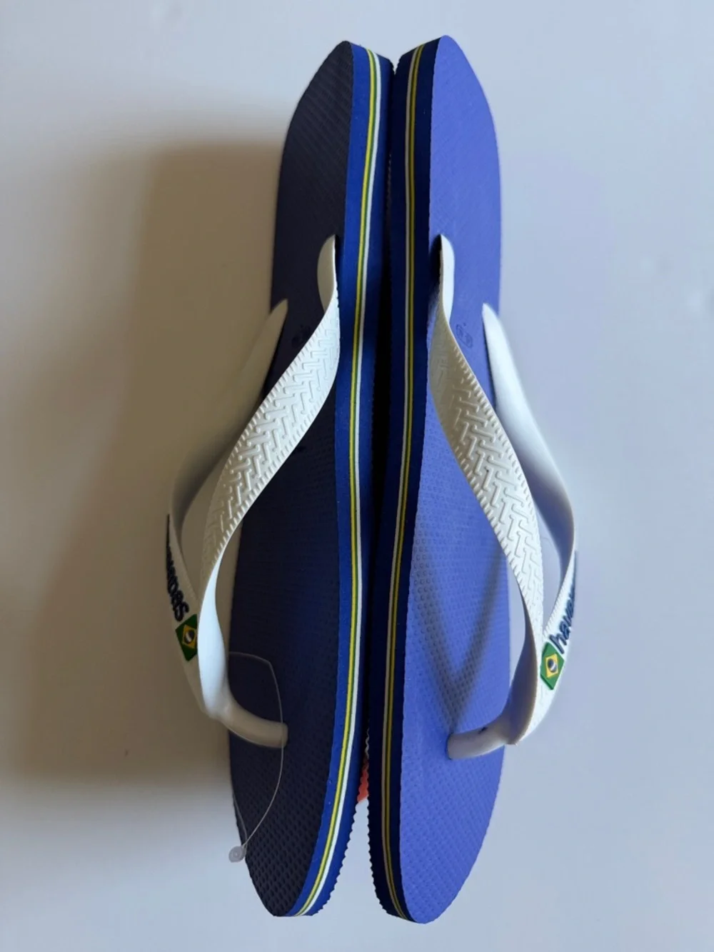 Havaianas Top Brazil Logo in Royal Blue Flip Flops with White Straps